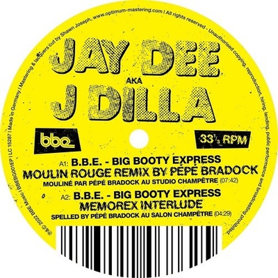 J Dilla - B.B.E. - Big Booty Express LP