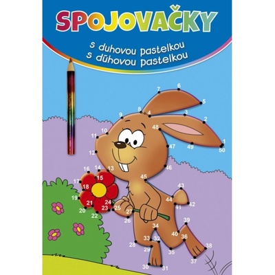 Spojovačky s dúhovou pastelkou zajac - Kolektív autorov