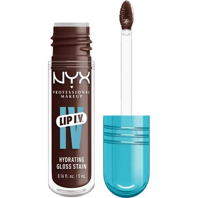 NYX Professional Makeup Lip IV dlouhotrvající lesk na rty s hydratačním účinkem 05 mocha me wet 5 ml – Zboží Dáma