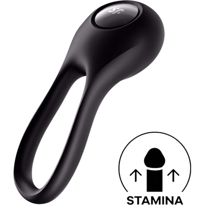 Satisfyer Majestic Duo - зареждащ се, водоустойчив пръстен за пенис (черен)