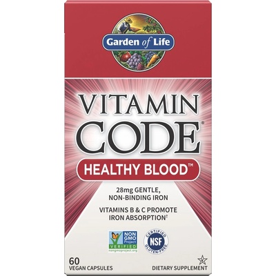 Garden of Life Vitamin Code Healthy Blood, 60 Veg Capsules