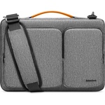 tomtoc Текстилна чанта с дръжки и презрамка за MacBook Pro 16, Pro 15 и лаптопи до 15.6 инча - Tomtoc Defender Laptop Briefcase (сив) (KF2320751)