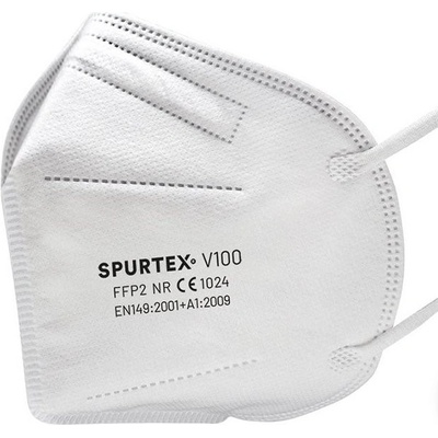 SpurTex Nanorespirátor V100 FFP2 NR bílý 5 ks – Zboží Dáma