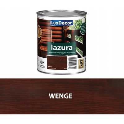 Lazura Luxdecor 5 let ochrany 4,5 l wenge