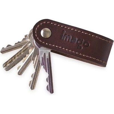 Kľúčenka Kožený imago quilted, žlutá