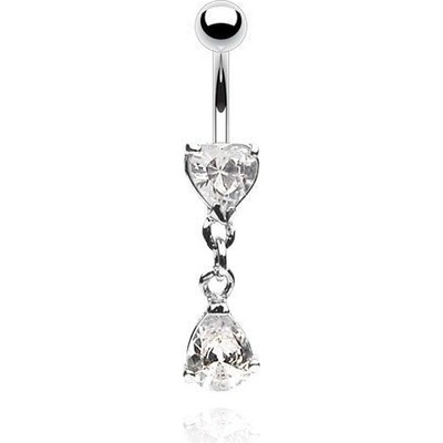 Šperky4U visací piercing do pupíku WP01034-C – Sleviste.cz