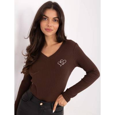 Blouse RV BZ A1055.29P dark brown hnedá