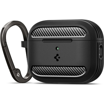 Spigen Удароустойчив силиконов калъф за Apple AirPods Pro 3 от Spigen Rugged Armor - Matte Black (8800283309607)