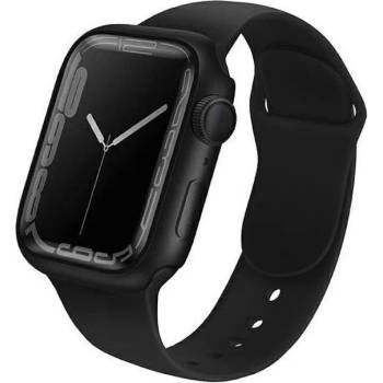 Image 1 of Uniq Legion Apple Watch Case 45mm - качествен твърд кейс с вграден стъклен протектор за дисплея на Apple Watch 7 45мм (черен)