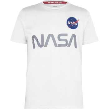 Image 1 of Alpha Industries Тениска Alpha Industries NASA Reflective T-Shirt - White 09