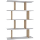 Biela/prírodná knižnica v dekore duba 90x127 cm Harmon - Kalune Design