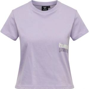 Hummel Дамска фланелка с къс ръкав Hummel Lara Short Sleeve Tee Womens - Pastel Lilac