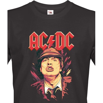 Bezvatriko.cz pánské tričko AC/DC Canvas pánské tričko s krátkým rukávem 1878 černá