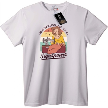NOONEBRAND Тениска Шиенето е Моята Суперсила - 7XL, White