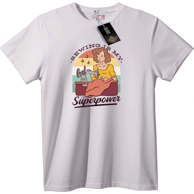 NOONEBRAND Тениска Шиенето е Моята Суперсила - 7XL, White