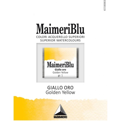Maimeri Blu Акварелна боя Golden Yellow 117 1, 5 ml 1 бр (M1607117)