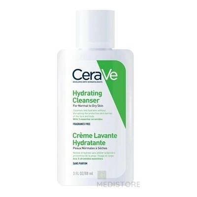 Vichy Laboratoires CeraVe Hydratačný čistiaci gél na normálnu až suchú pokožku 88 ml