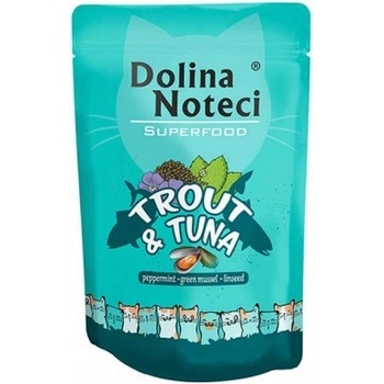 Dolina Noteci Dolina Noteci Superfood Adult cat Trout and Tune - Пауч за израснали котки с пъстърва и риба тон 85гр