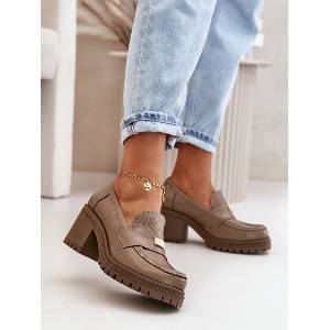 Step in style Дамски половинки на дебел ток модел 199314 Step in style