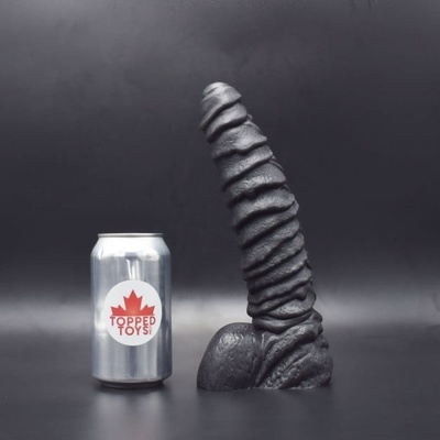 Topped Toys Mordax 75 Obsidian prémiové silikonové dildo 25 x 6,1 cm