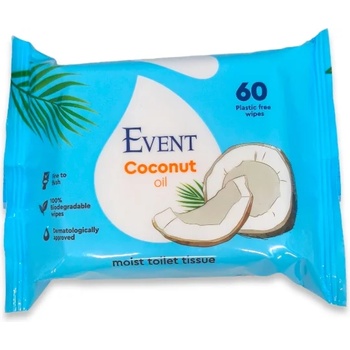 Event мокра тоалетна хартия, Кокос, 60 броя