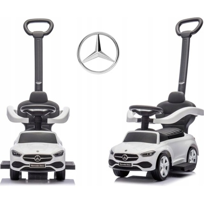 Milly Mally Odrážadlo s rukoväťou Mercedes C-Class White