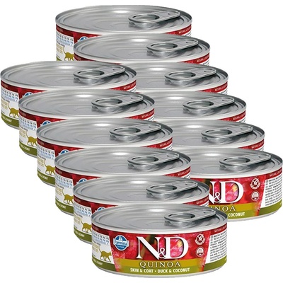 FARMINA N&D котка Киноа Патешко и Кокос консерви 12 x 80 г