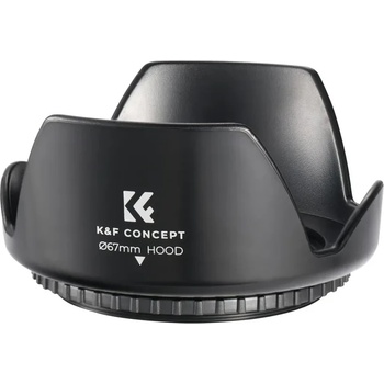 K&F Concept 67 mm универсален сенник с резба и за обектив