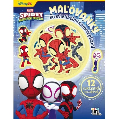Jiri Models Omaľovánky so svietiacimi samolepkami Spidey