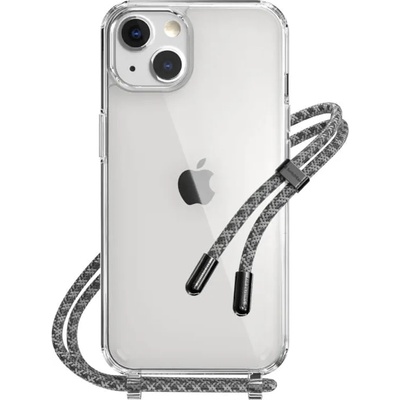 SwitchEasy Play Lanyard Elegant Case - хибриден удароустойчив кейс с връзка за носене за iPhone 13 (прозрачен)