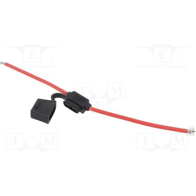OPTIFUSE LPR-02B-12R Zásuvka; 19mm; 30A; Výv: vodiče; 58V; Barva vodiče: červená