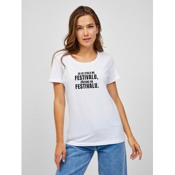 ZOOT. Original Бяла дамска тениска ZOOT. Original Това, което се случва на фестивала, остава на фестивала ZOOT. Original | Byal | ЖЕНИ | S