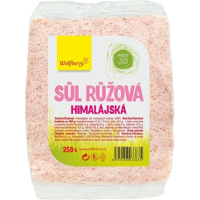 Wolfberry Himalájska Soľ ružová 250 g