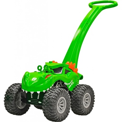 Bublifuk Auto dinosaurus monster truck s bublifukovačem na baterie s náplní zelené
