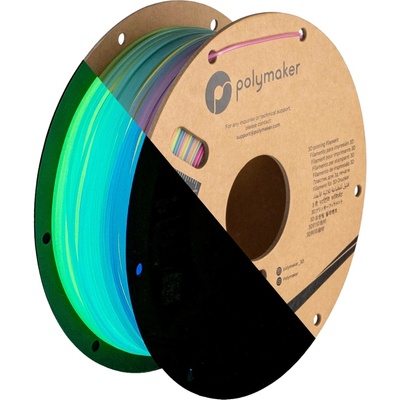 Polymaker PLA průsvitná, 1,75 mm, 1kg, duhová