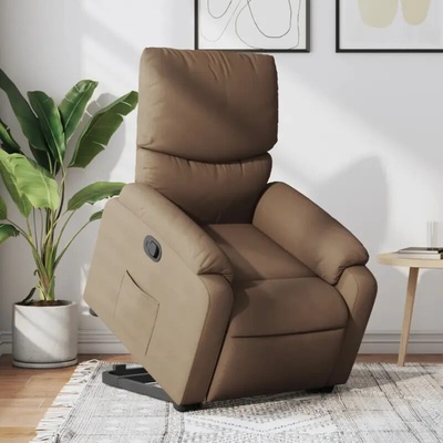 vidaXL 11461.3204828 Zvedací polohovací hnědé textil