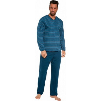 Cornette Various 139/37 pánské pyžamo dlouhé tm.tyrkysové