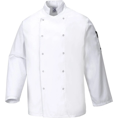 Portwest suffolk chefs c833 / Рондон, дълъг ръкав - бял xs (c833whrxs)