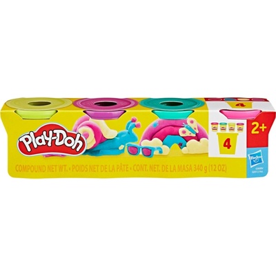 Hasbro Play-Doh 4ks Kelímků Speciální Hmoty s Konfetami
