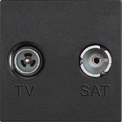 RG4217M2D Коаксиална TV розетка мъжки и женски и SAT конектор тип „F 2M Черен Classia - RG4217M2D (RG4217M2D)