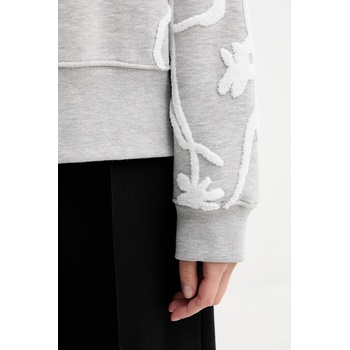 MUNTHE Суичър munthe pawi в сиво с апликация 252111325262 (252111325262)
