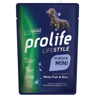 Zoodiaco Prolife Dog Lifestyle Mature Mini Bílé druhy ryb s rýží 100 g