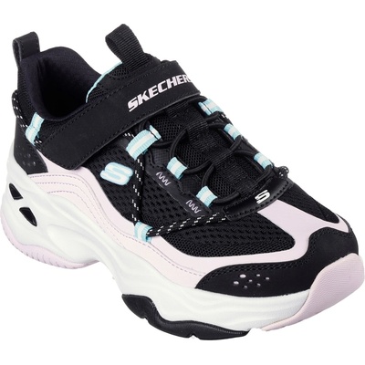Skechers Детски маратонки Skechers Unisex Kids' DLites4 Classic Low-Top Trainers - Black/Lavender