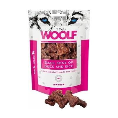 WOOLF Classic poch. Small Bone of Duck and Rice 100 g