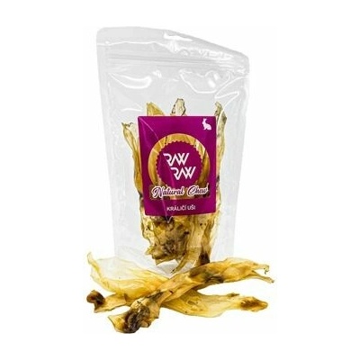 Raw Raw pochúťka Natural Chew Králičie uši 80 g