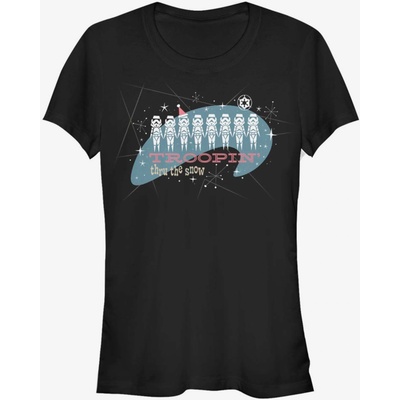 ZOOT. Fan Stormtroopers - Troopin Thru the Snow ZOOT. FAN Star Wars дамска тениска ZOOT. Fan | Cheren | ЖЕНИ | L