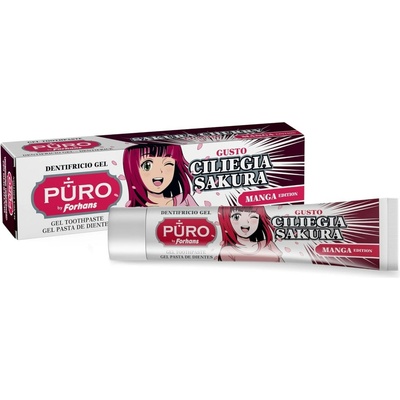 Uragme S.r.l. Püro by Forhans Manga Edition Sakura Cherry zubná pasta 75 ml