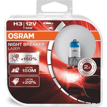 Osram Night Breaker Laser H3 PK22S 12V 55W 64151NL-HCB 2 ks