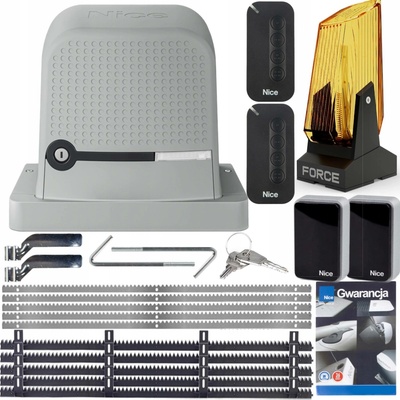 Pohon pro posuvné brány Nice 600 kg 515 W s automatickým zavíráním