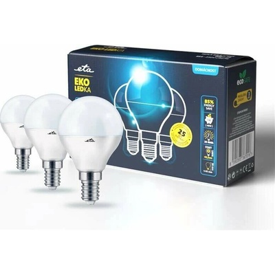 ETA EKO LEDka mini globe, 7W, E14, teplá biela